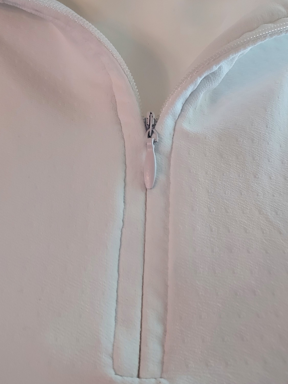 Women’s White Sleeveless Zip Jersey Polo Tank Top. Sz. XL - Picture 2 of 10